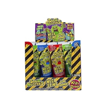 BALA 3 SABORES SOUR BUSTERS MEGA SLIME 16X2DP