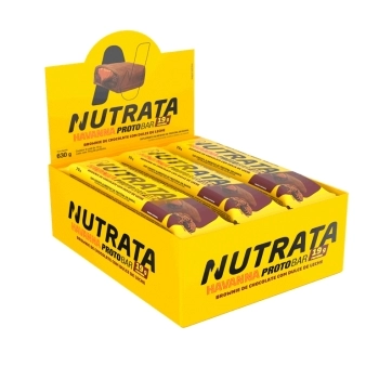 NUTRATA BARRA PROTOBAR HAVANNA BROWNIE DE CHOCOLATE COM DULCE DE LECHE 6X9UNX70G