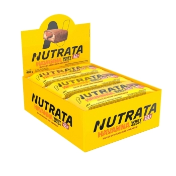 NUTRATA BARRA GREGO BAR DULCE DE LECHE E MORANGO HAVANNA 6X12UNX40G