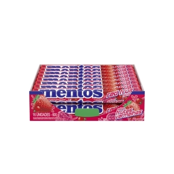 MENTOS STICK FRUTAS VERMELHAS 14X16 C/24