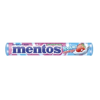 MENTOS STICK MORANGO/IOG 14X16 C/24