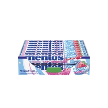 MENTOS STICK MORANGO/IOG 14X16 C/24