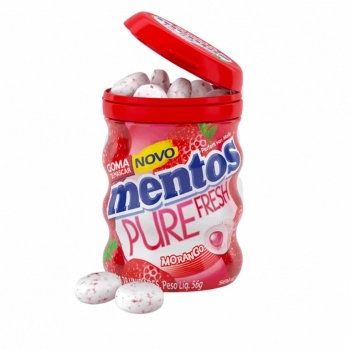 MENTOS GOMA GARRAFA MORANGO 28X6 C/6
