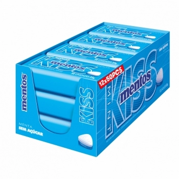 MENTOS KISS MINT LTA 50X12 C/12