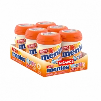 MENTOS GOMA GARRAFA VITAMINA 48X6 C/6
