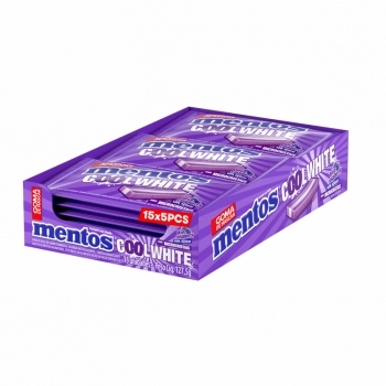 MENTOS COOL WHITE BLUE RASPBERRY (3 CAM+) 5X15 C/12