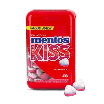 MENTOS KISS MORANGO BIG GRF 150X10