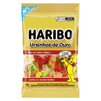 BALA GELATINA URSIN/OURO HARIBO 18X50G