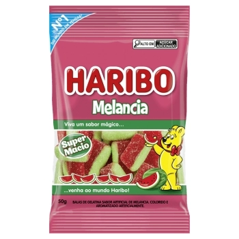 BALA GELATINA MELANCIA HARIBO 18X50G