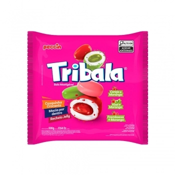 BALA TRIBALA MORANGO SORTIDA 10PCTX500G