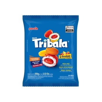 BALA TRIBALA 2 FRUTAS SORTIDA 32PCTX100G
