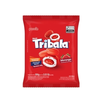 BALA TRIBALA MORANGO SORTIDA 32PCTX100G