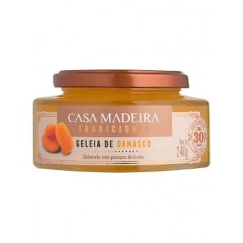 GELEIA CASA MADEIRA AMORA C/PEDACOS 240G 12UNID