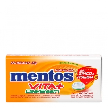 MENTOS CLEAR BREATH ORANGEMINT LATA 35GX12X12DP