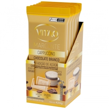CHOC BRANCO MARCANTE CAPPUCCINO ZERO VITAO 4X6X70G