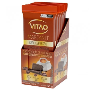 CHOC CAFE EXPRESSO MARCANTE ZERO VITAO 4X6X70G