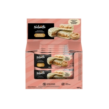 BISC ARROZ PASTA AMEND CHOC BRANCO NATURATTA 96X40G