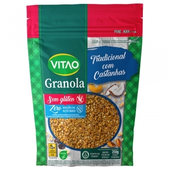 GRANOLA SEM GLUTEN TRAD ZERO VITAO 12X250G