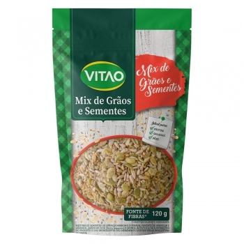 MIX DE GRAOS E SEMENTES VITAO 120G F12