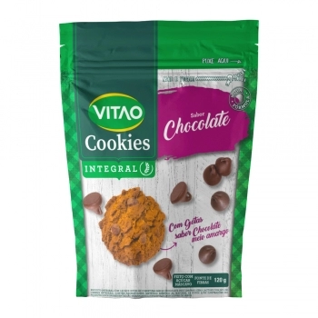 COOKIES INTEGRAL CACAU VITAO 8X120G
