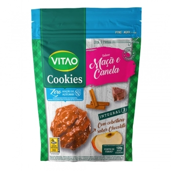 COOKIES ZERO MACA E CANELA COB CHOCO VITAO 8X120G