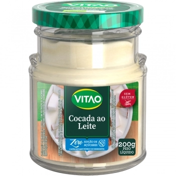 COCADA AO LEITE ZERO VITAO 8X200GR
