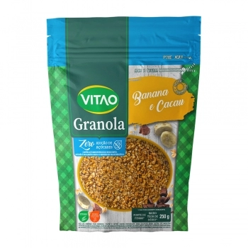 GRANOLA ZERO BANANA E CACAU VITAO 12X250G