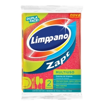 ESPONJA ZAPT DUPLA FACE LIMPPANO 60X2