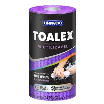 TOALEX MULTIUSO COLORS ROXO C/44 PANOS 12X1