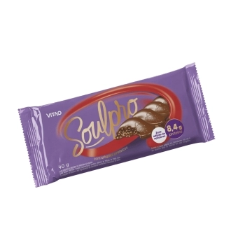 CHOCOLATE VITAO SOUL PRO MEIO AMARGO ZERO 6X12UNX40G