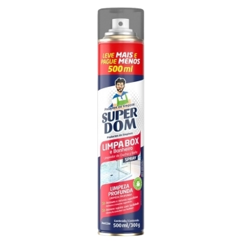 LIMPA VIDROS SUPER DOM 06X300ML/200G