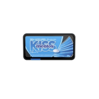 MENTOS KISS MORANGO LTA 50X12 C/12