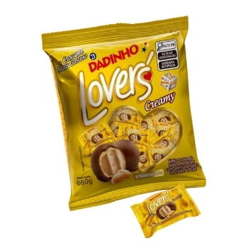 BOMBOM LOVERS AO LEITE CREAMY 12X600G.