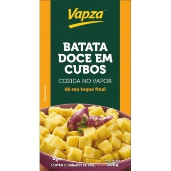 BATATA DOCE EM CUBOS VAPZA 12X500G