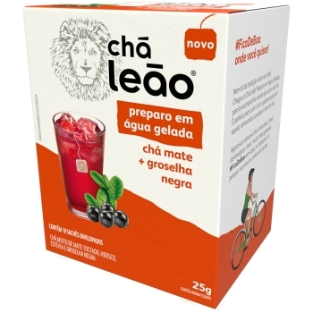 CHA LEAO GROSELHA NEGRA GELADO 12X10