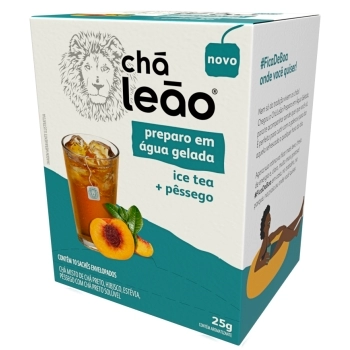CHA LEAO PRETO E PESSEGO GELADO 12X10