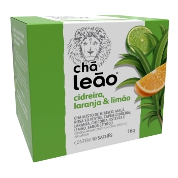 CHA LEAO CID+LAR+LIM (CITRICO) 1,6GX10UN CX20