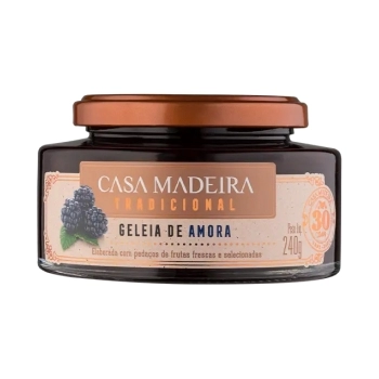 GELEIA CASA MADEIRA AMORA C/ PEDACOS 240G
