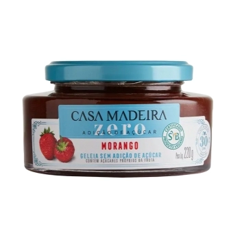 GELEIA CASA MADEIRA ZERO MORANGO 220G