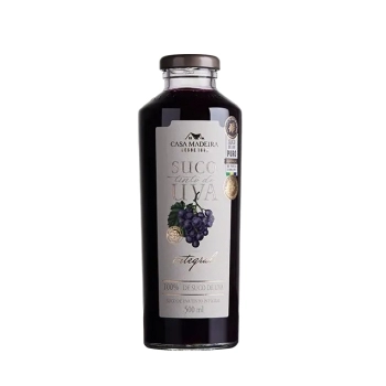SUCO DE UVA INTEGRAL CASA MADEIRA 500ML