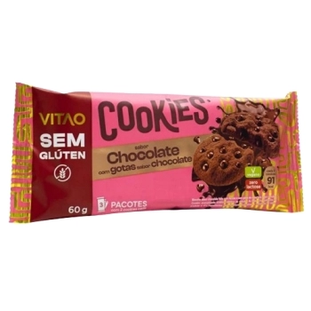 COOKIES SEM GLUTEN CHOCOLATE VITAO 26X60G