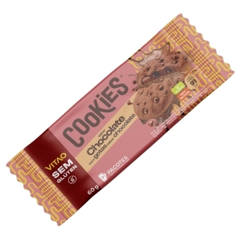 COOKIES SEM GLUTEN CHOCOLATE VITAO 26X60G