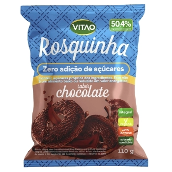 ROSQUINHA INTEG ZERO CHOCOLATE VITAO 20X110G