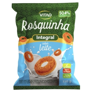 ROSQUINHA INTEGRAL LEITE VITAO 20X110G