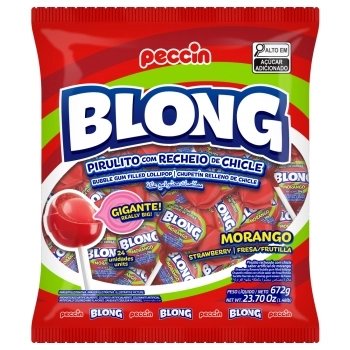 PIRULITO PECCIN BLONG MORANGO 12PCTX672G