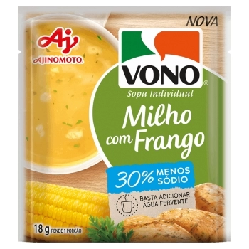 SOPA VONO MILHO C/ FRANGO SODIO RED.92X18G