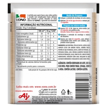 SOPA VONO MILHO C/ FRANGO SODIO RED.92X18G