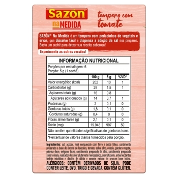 TEMP SAZ NA MEDIDA TOMATE 48X30G