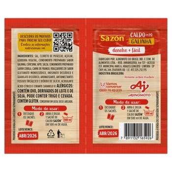 CALDO SAZON SACHÊ GALINA 8DPX25X11G