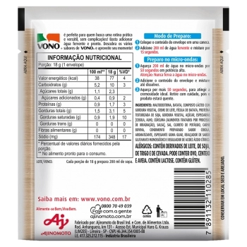 SOPA VONO BATATA C/ CARNE SODIO RED. 92X18G